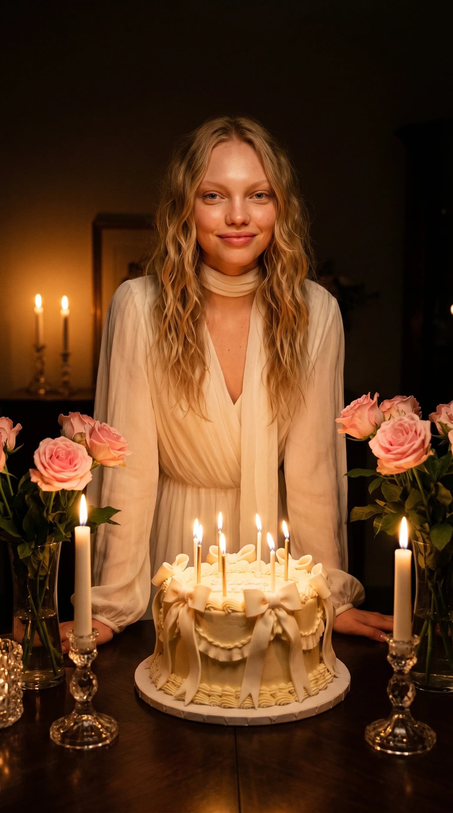 Birthday by candlelight