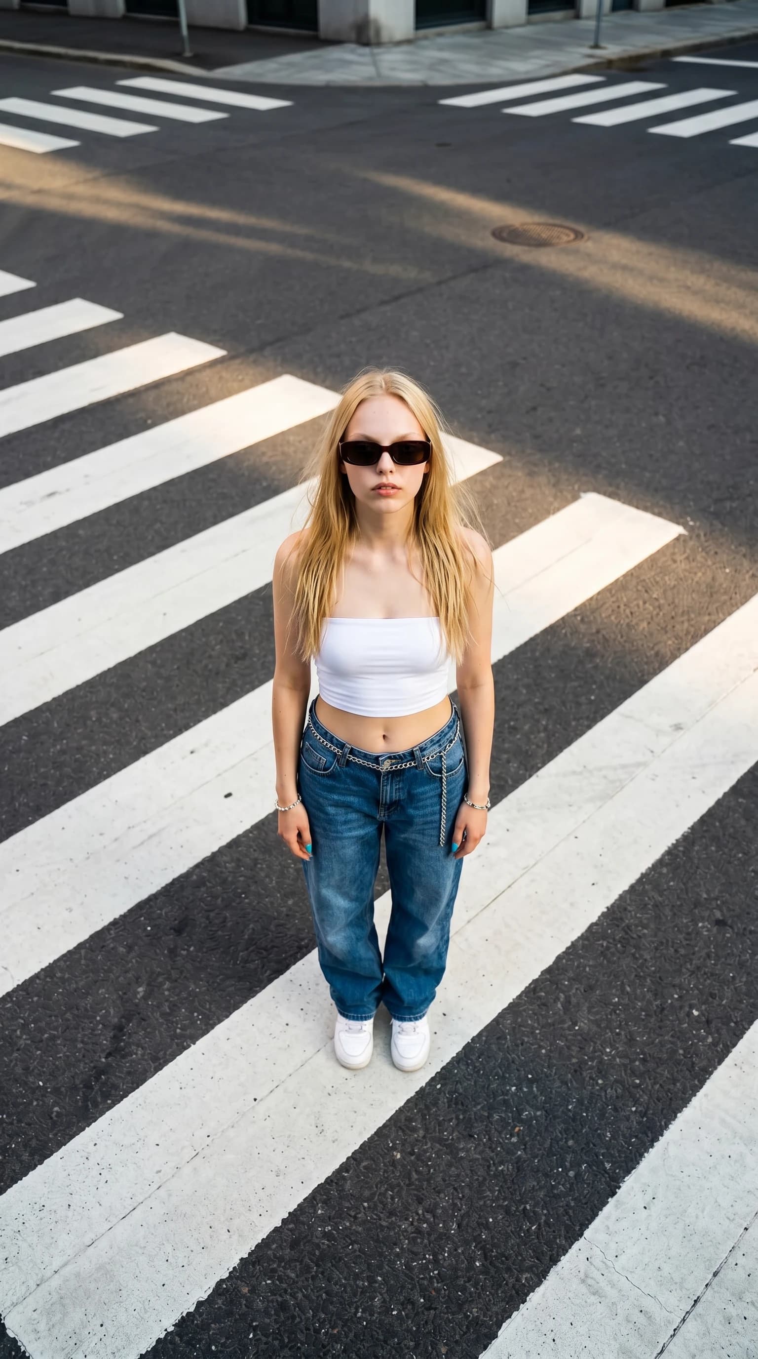 Crosswalk from above