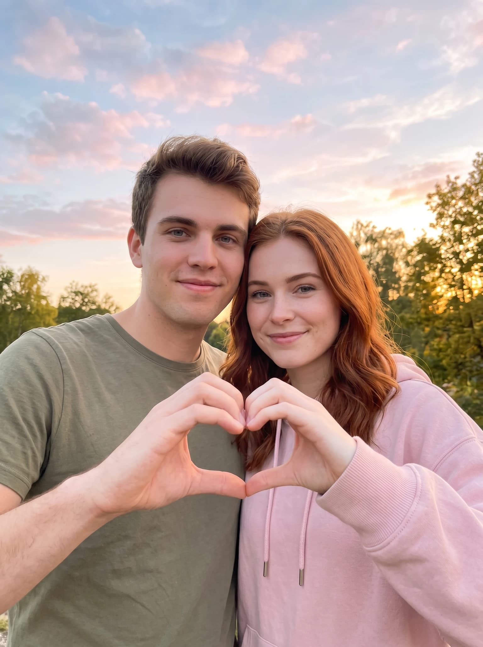 Sunset heart