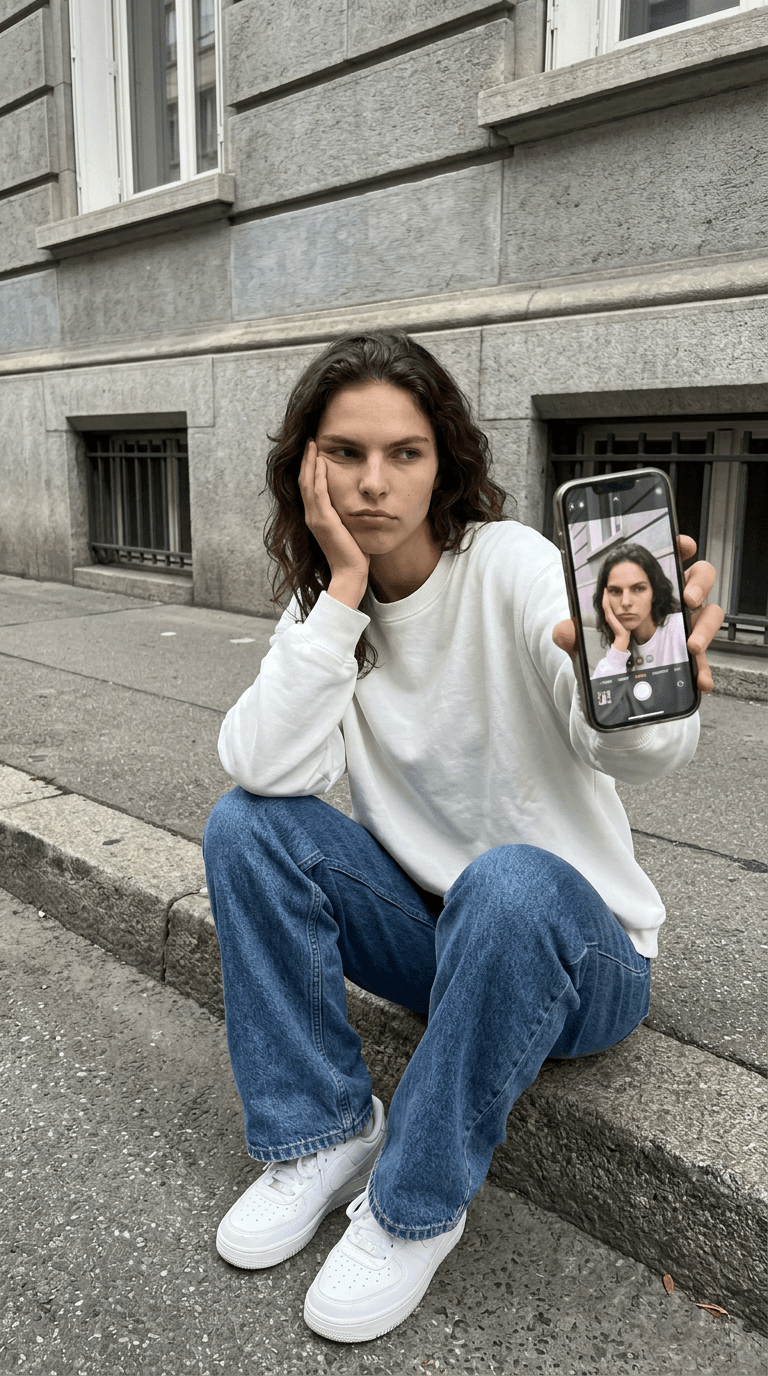Street selfie