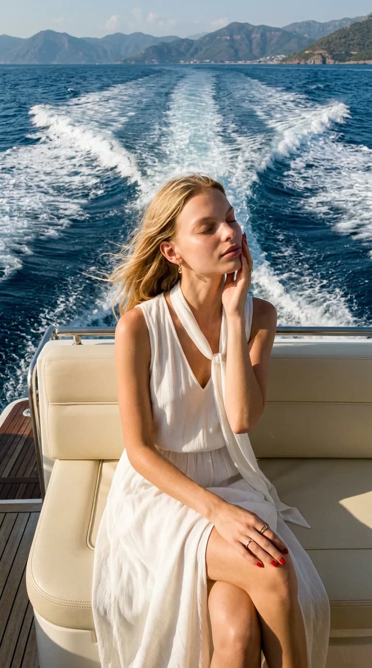 On a yacht