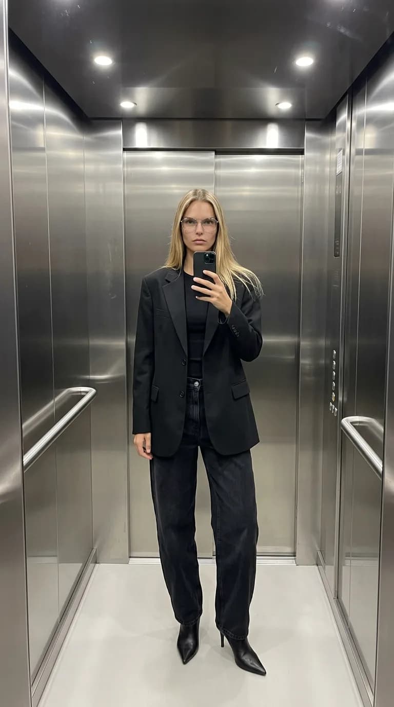 Elevator selfie