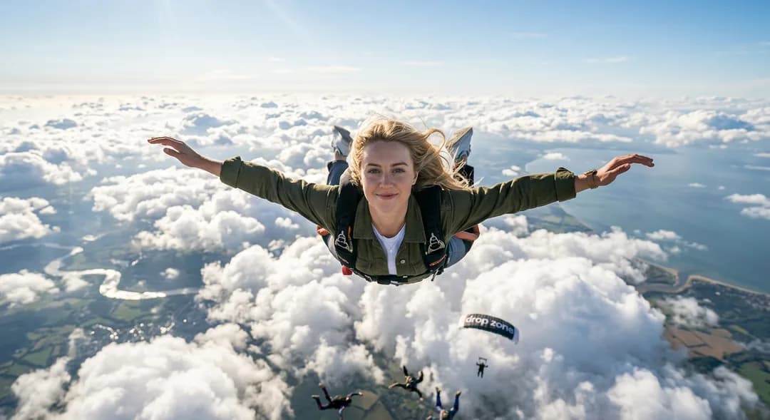 Cinematic Skydiving Poster