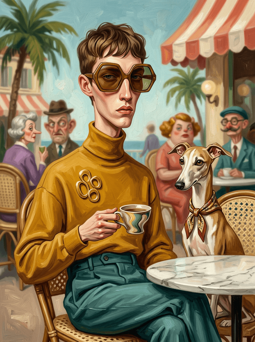 1960s Riviera illustration