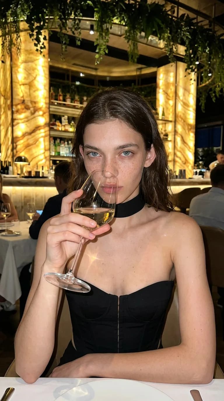 Evening at a restaurant