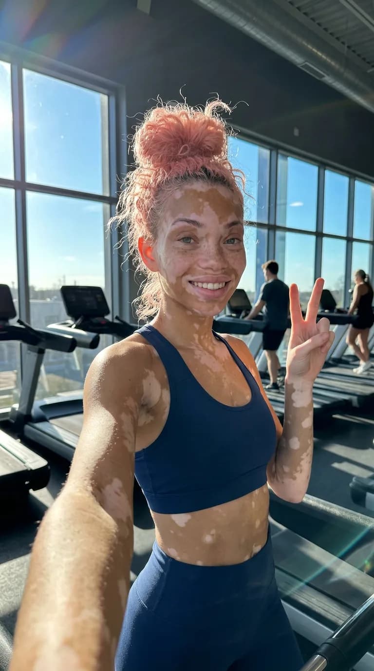 gym selfie