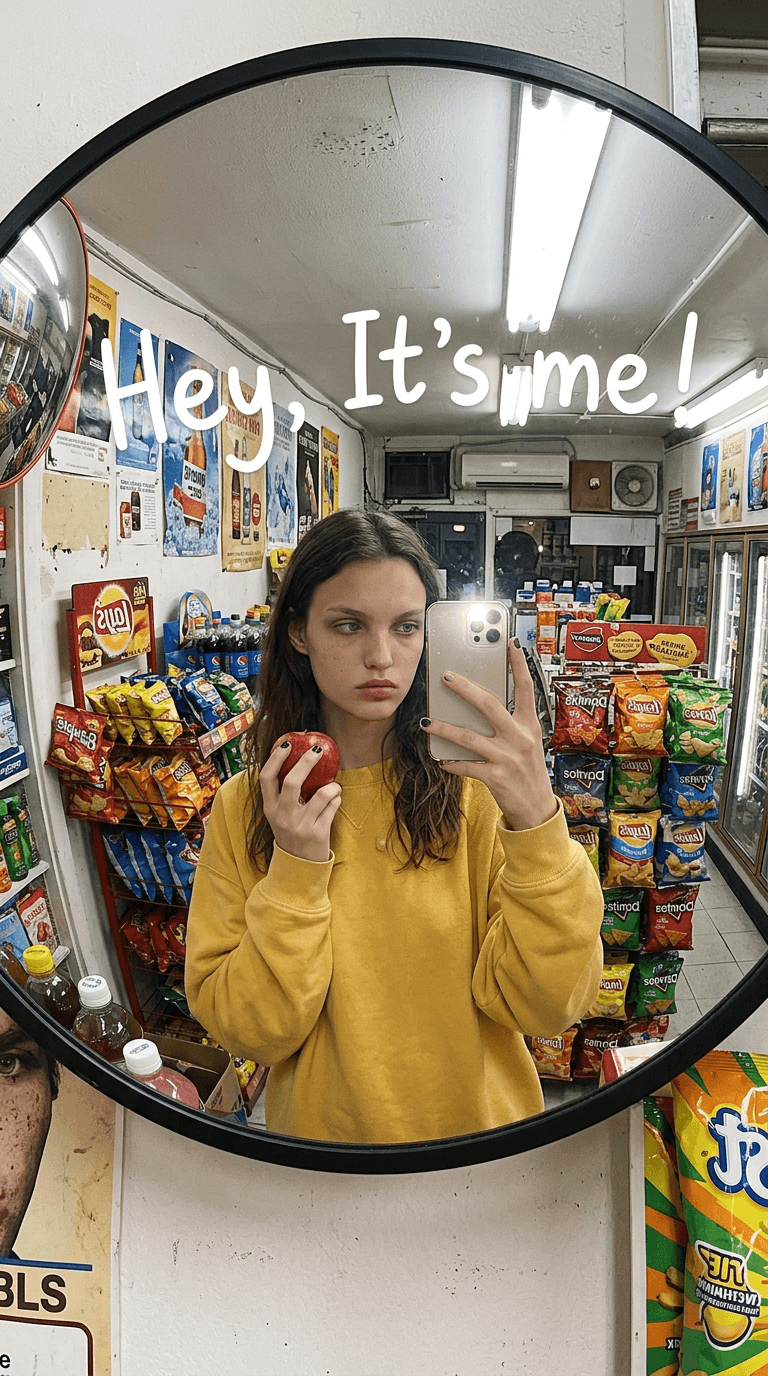 iPhone Mirror Selfie