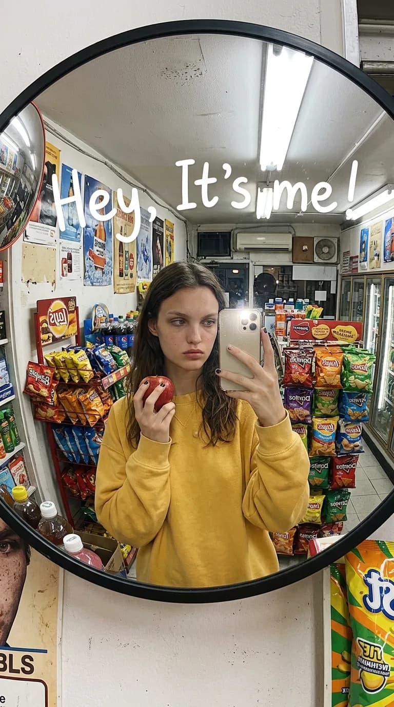 iPhone Mirror Selfie